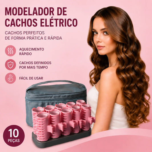 Modelador de Cachos Elétrico Bristoo 10 Rolos