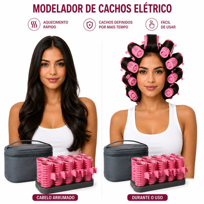 Modelador de Cachos Elétrico Bristoo 10 Rolos