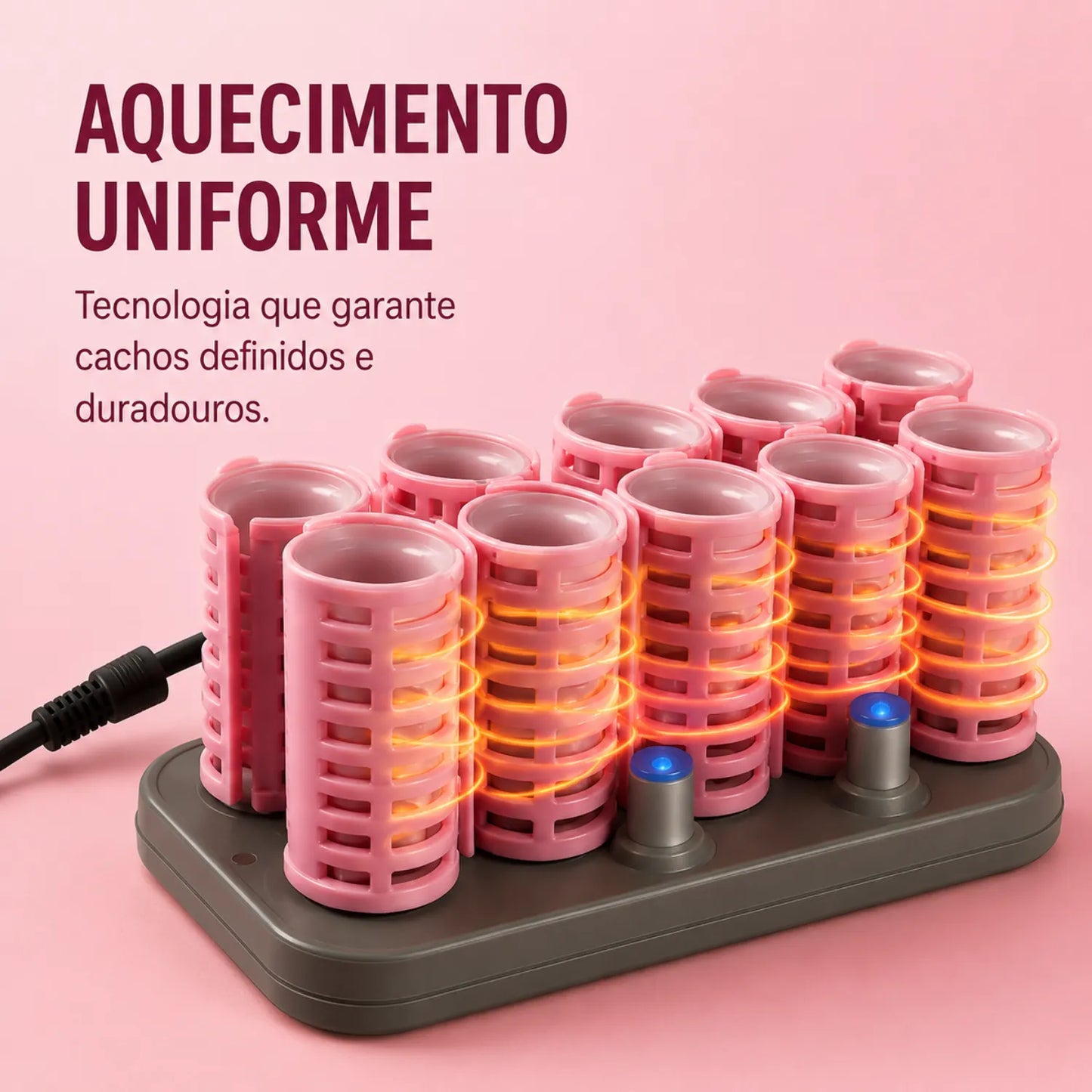 Modelador de Cachos Elétrico Bristoo 10 Rolos