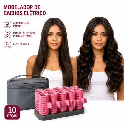 Modelador de Cachos Elétrico Bristoo 10 Rolos