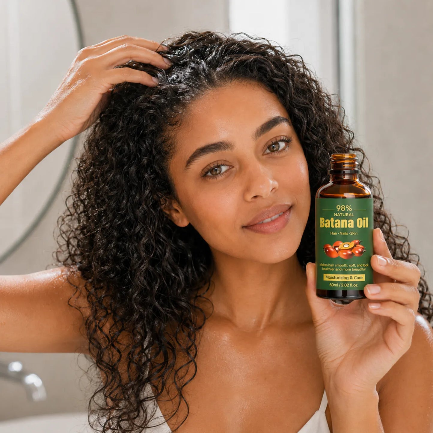 Óleo de Batana Nutritivo 98% Natural para Cabelos – 60ml