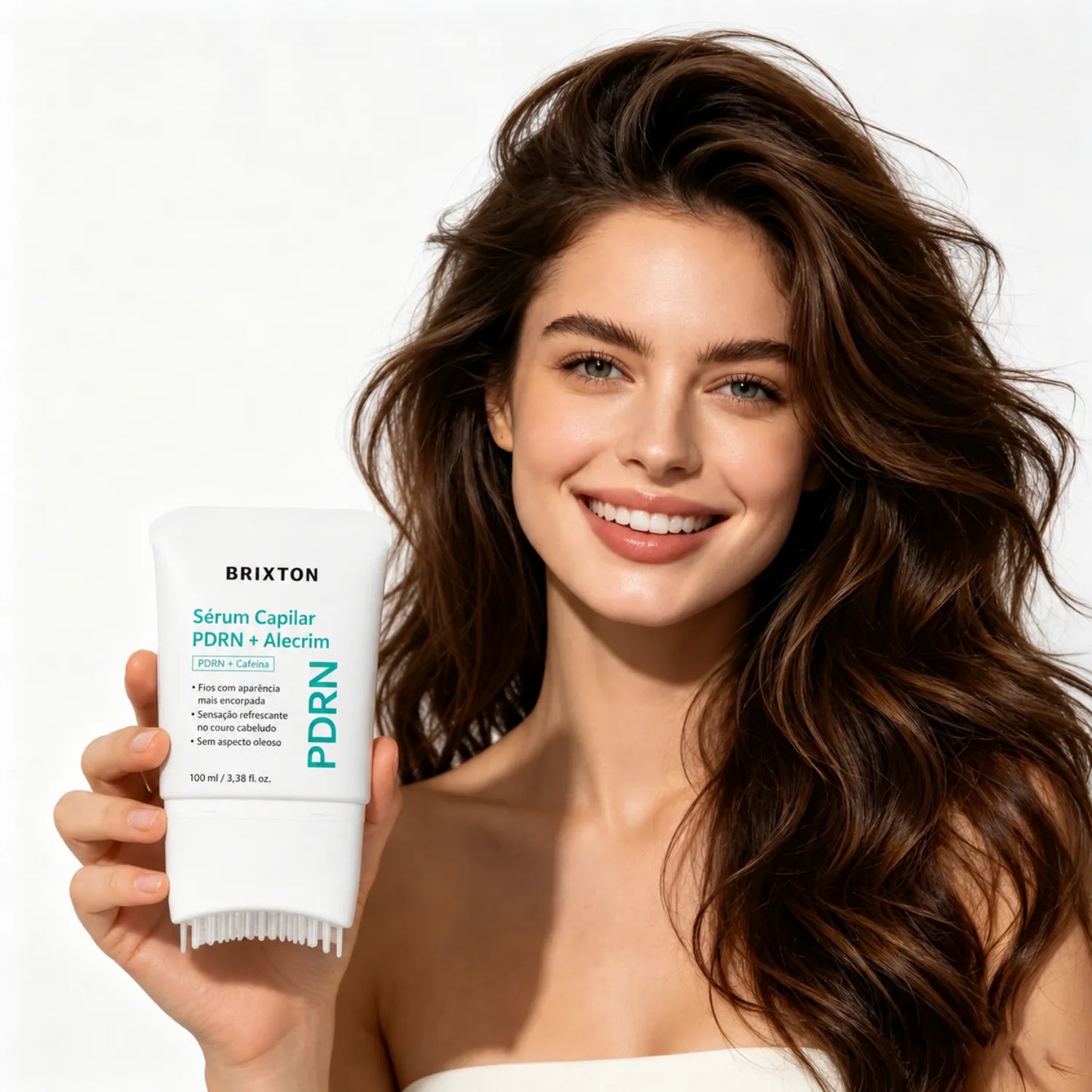 Sérum Capilar PDRN + Alecrim com Aplicador Massageador Brixton 250 ml