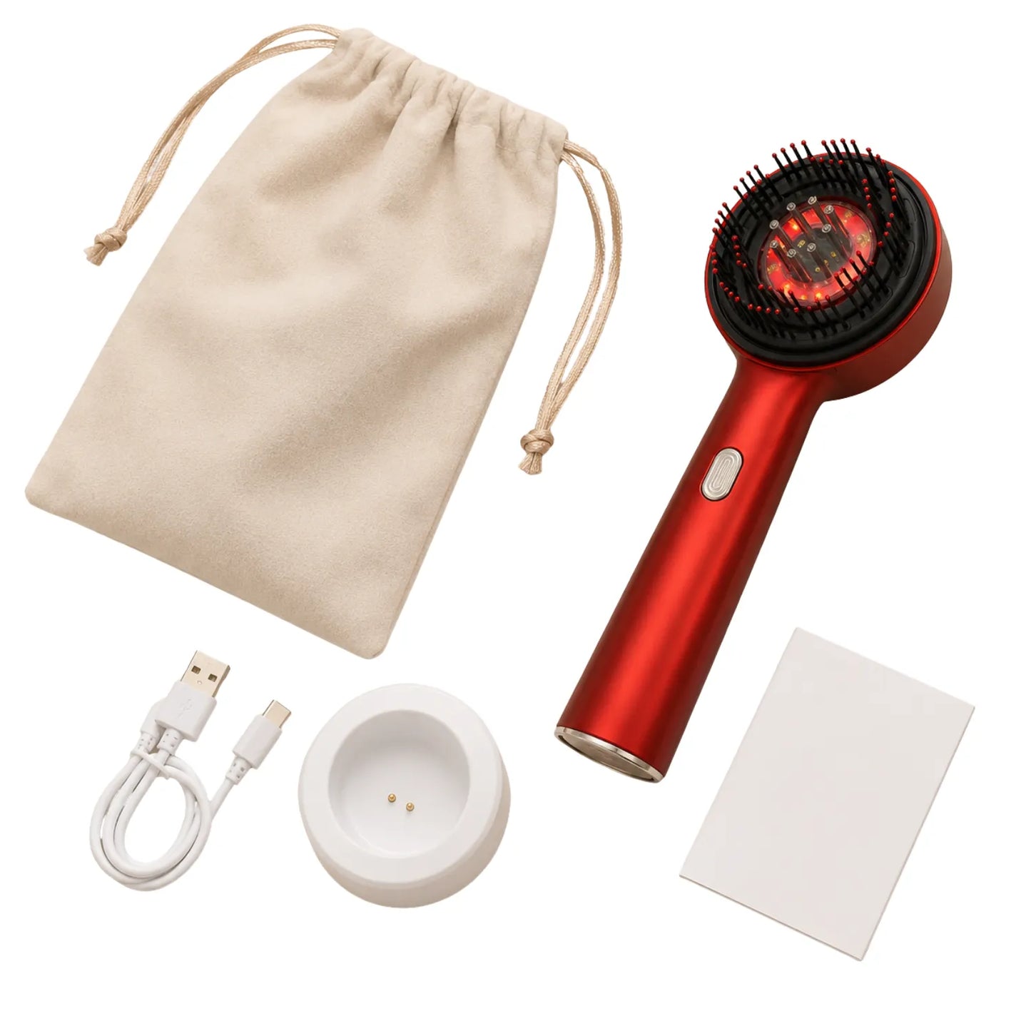 Escova Massageadora Capilar LED BristooHair