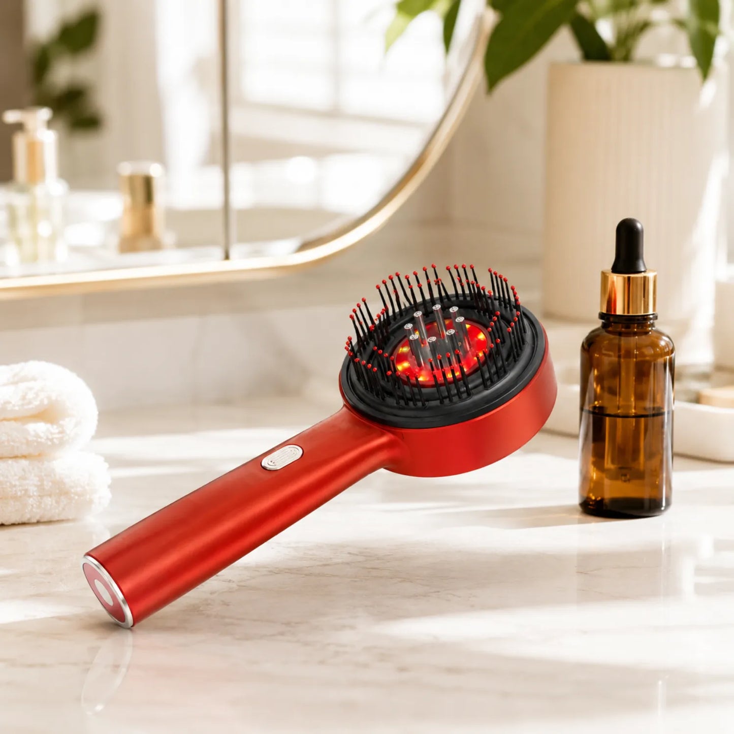 Escova Massageadora Capilar LED BristooHair